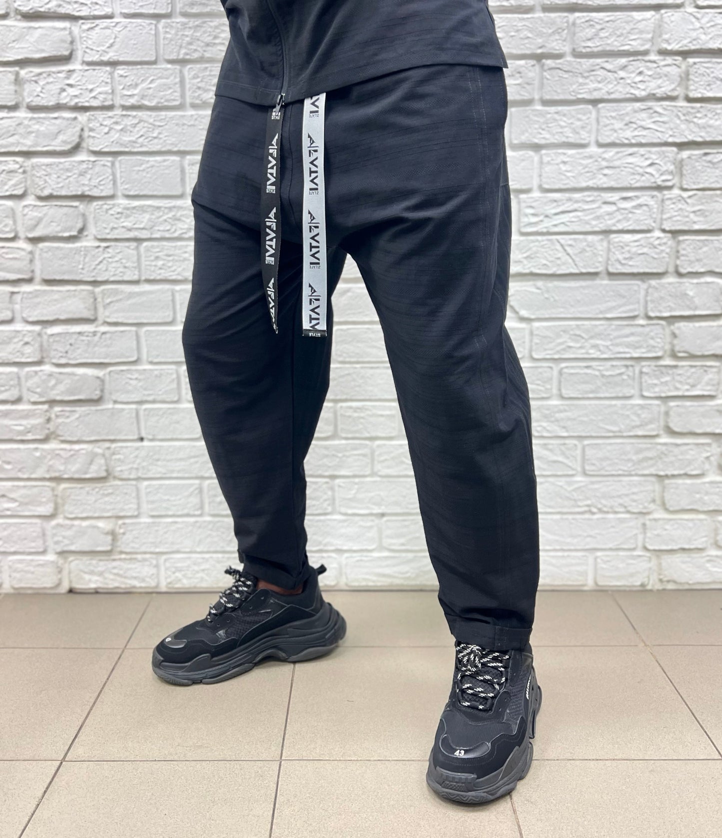 Black Casual Two-Piece Set