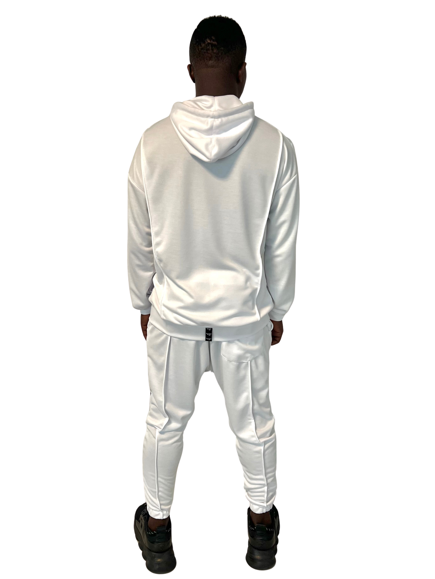 White Two-Piece Set with Hood