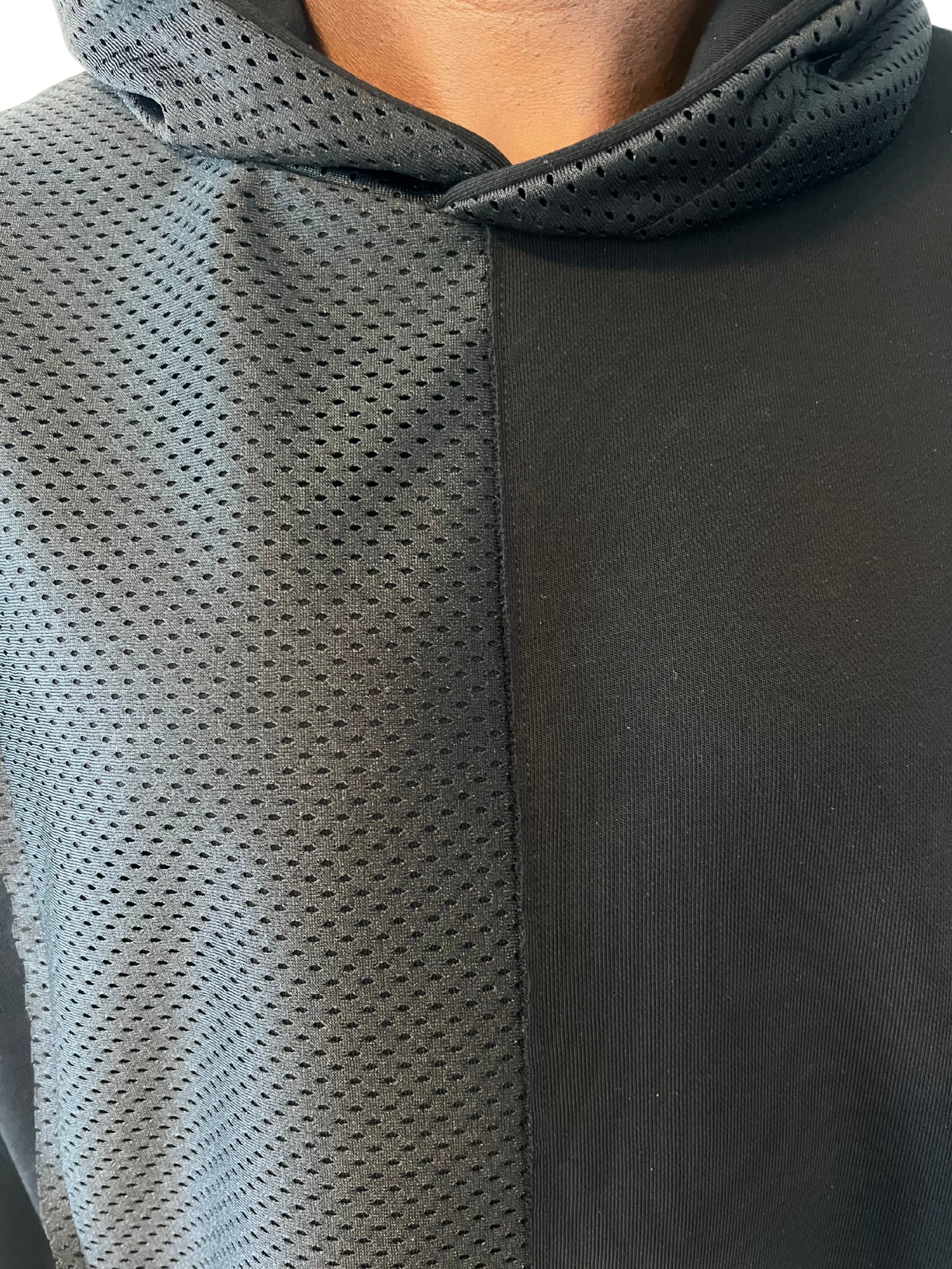 Black Tracksuit with Mesh Detail