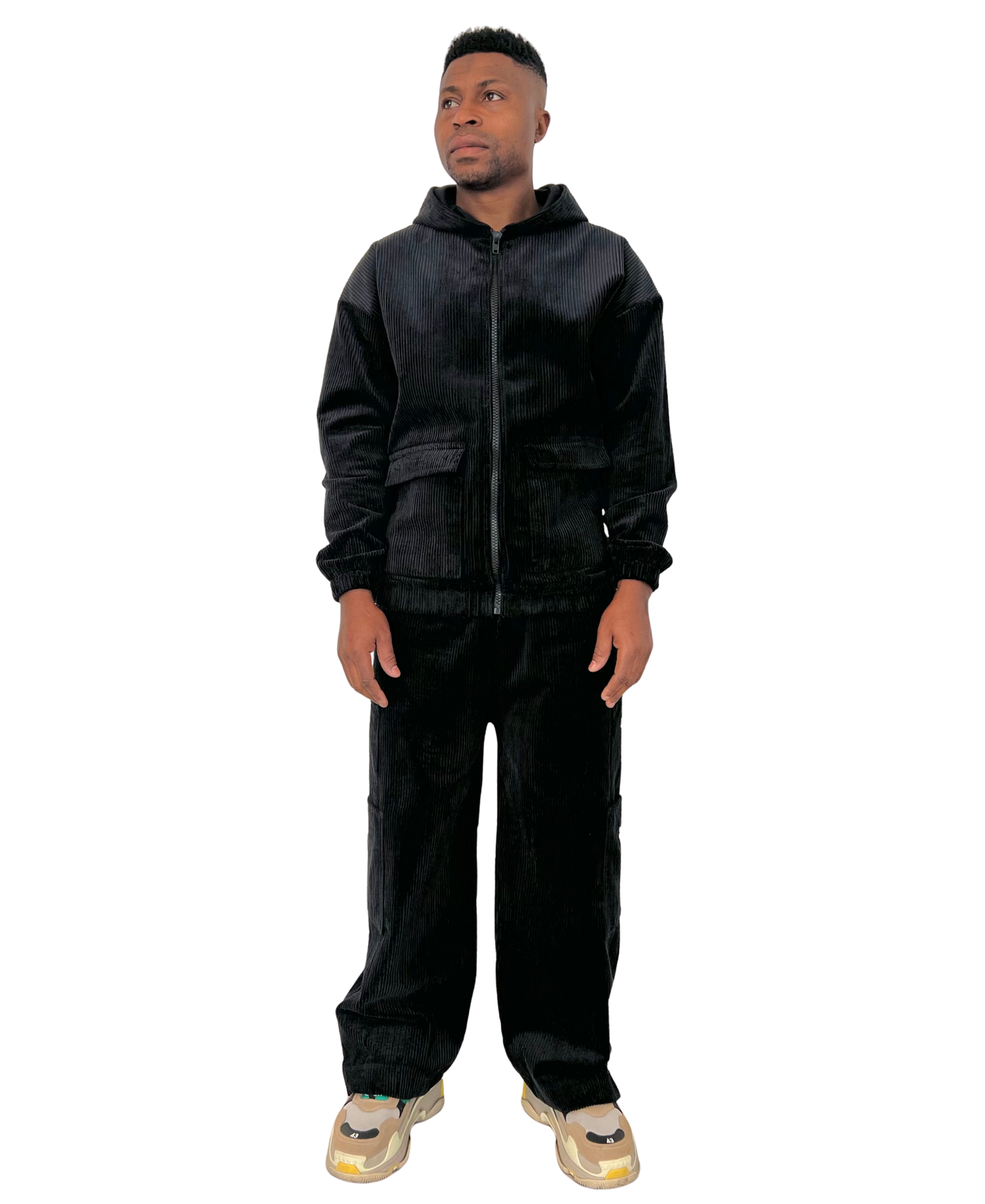 Black Striped Tracksuit
