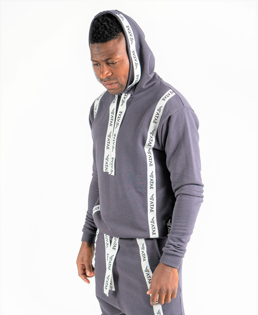 Grey Tracksuit with Fatai Style Logo Tape