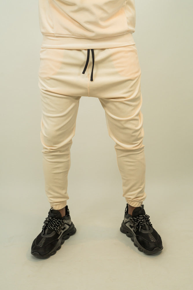 Cream velvet trousers