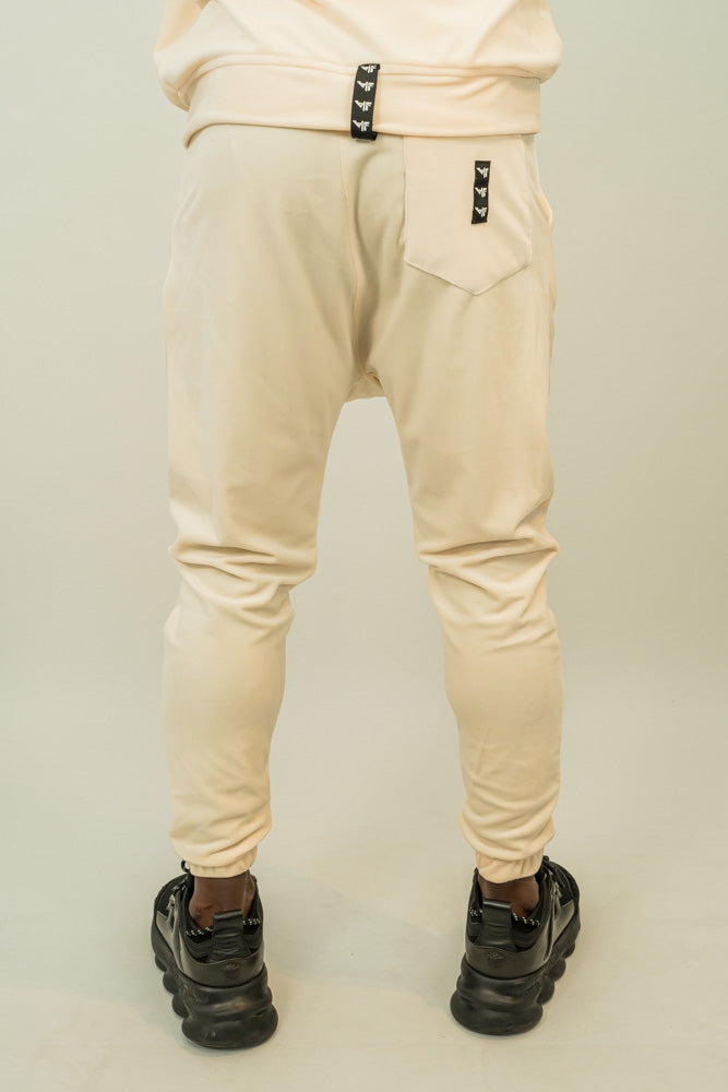 Cream velvet trousers