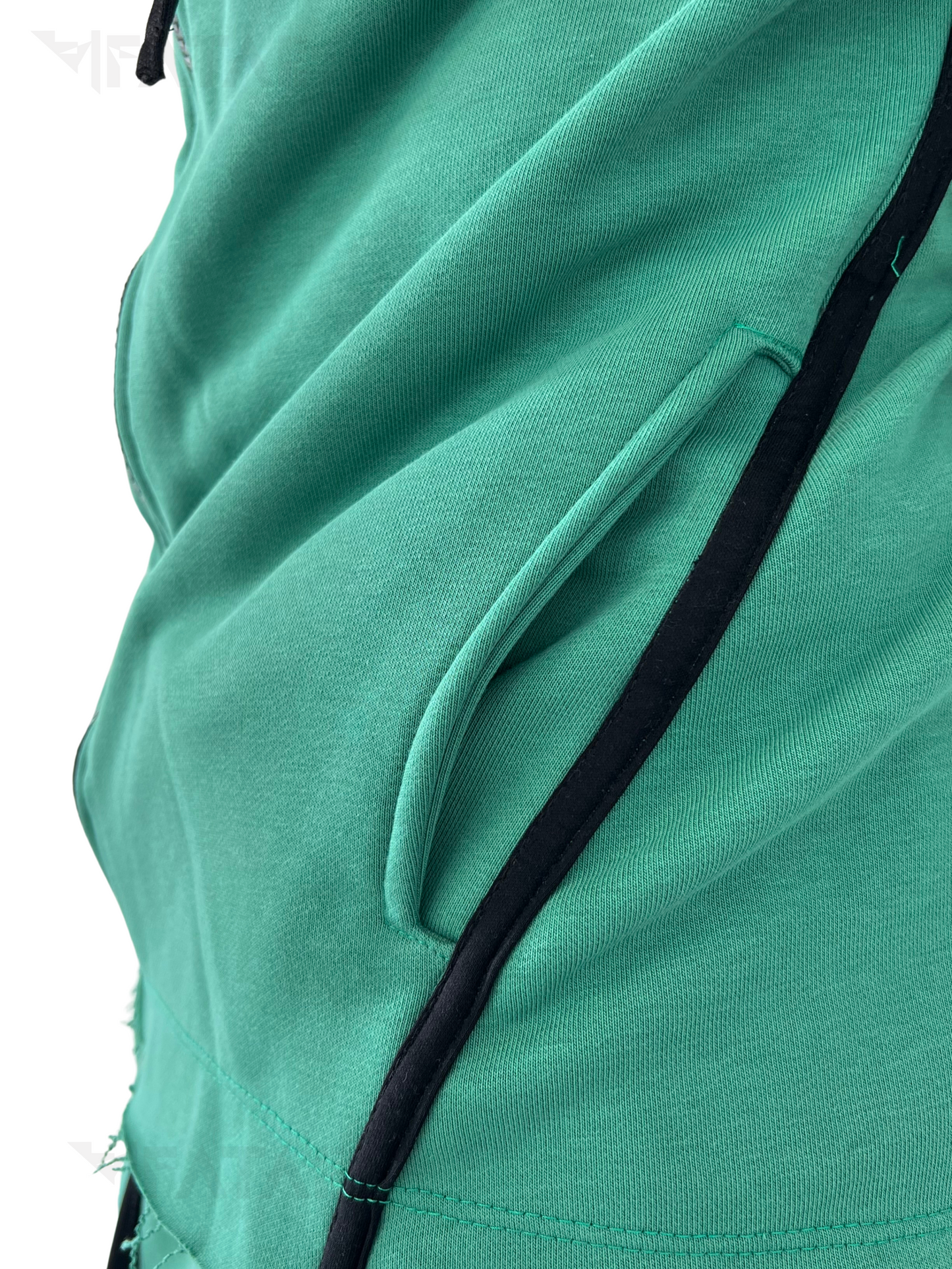 Green Two-Piece Set with Black Accents