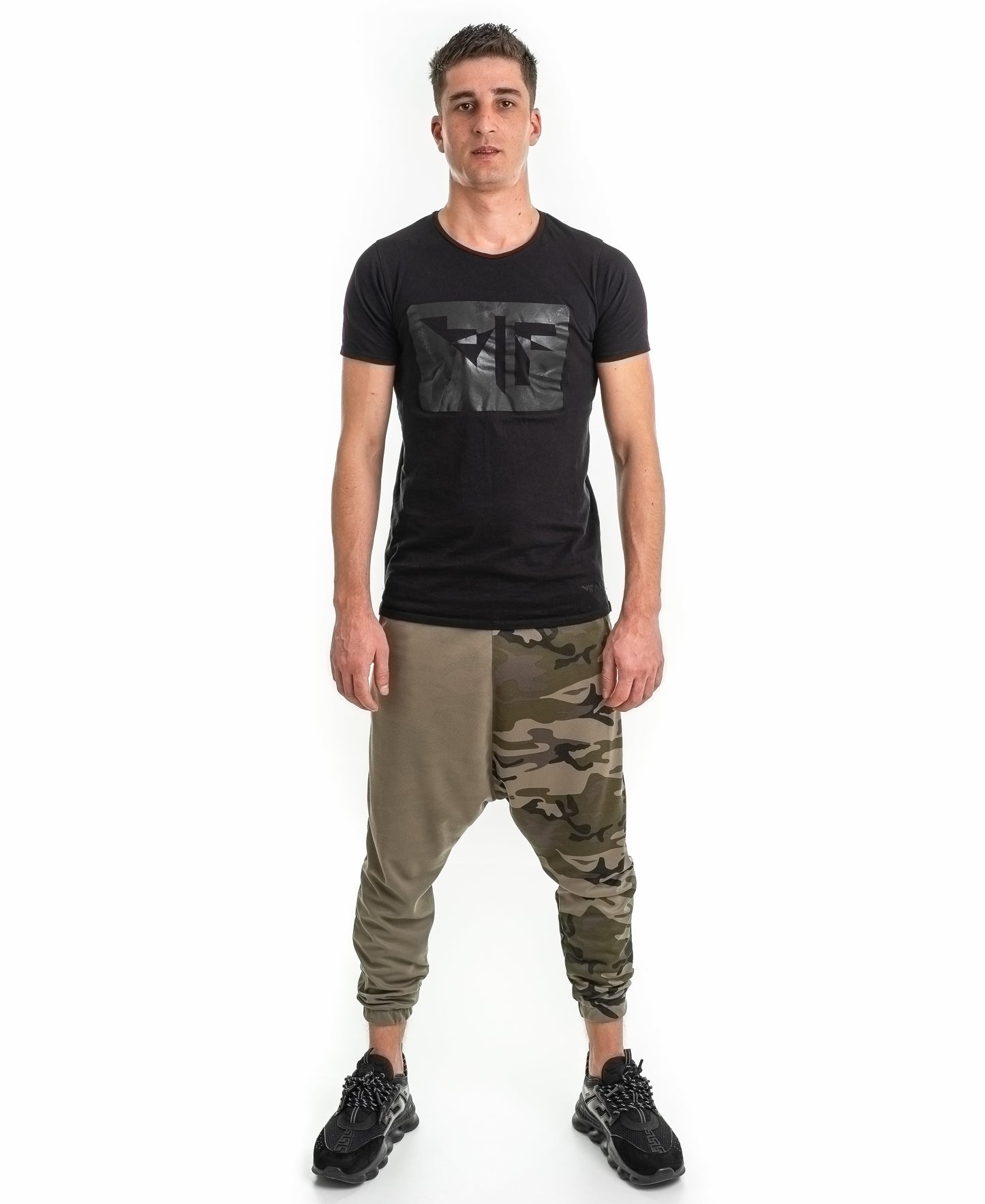 Camouflage trousers in double combination