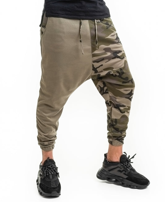 Camouflage trousers in double combination