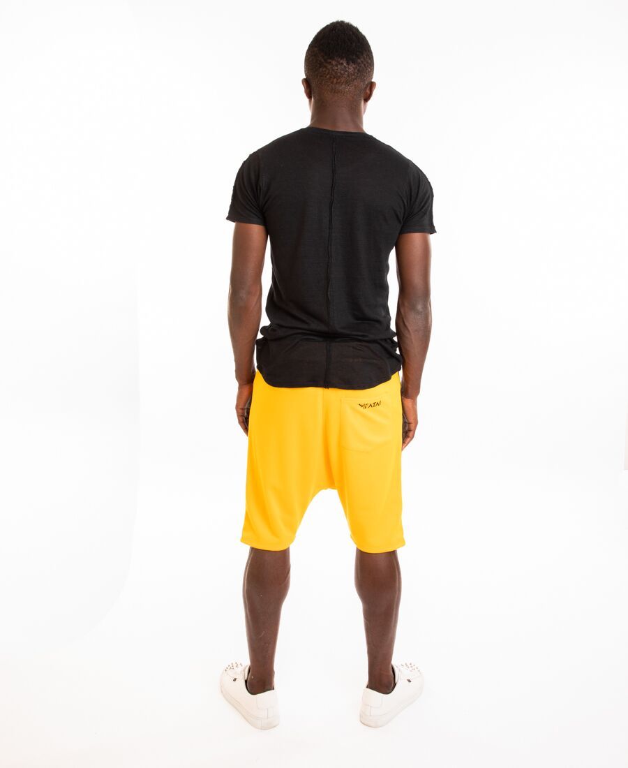 Yellow short trousers with black square - Fatai Style
