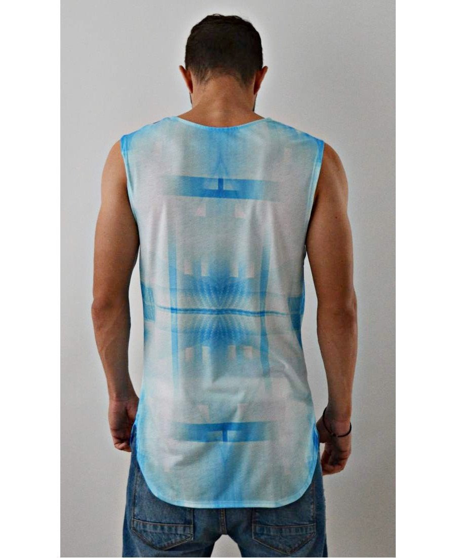 Sleeveless Top ''SkyBlue'' - Fatai Style