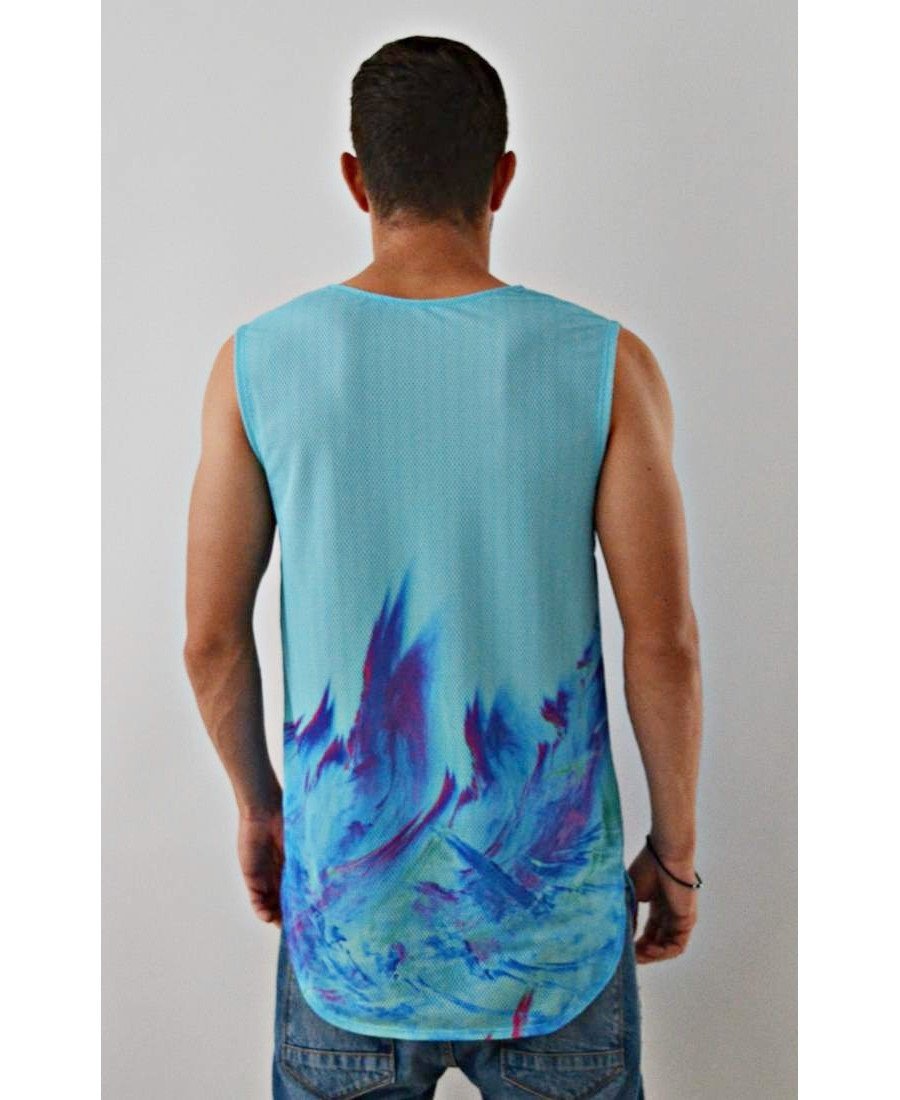 Sleeveless Top ''LightBlue'' - Fatai Style