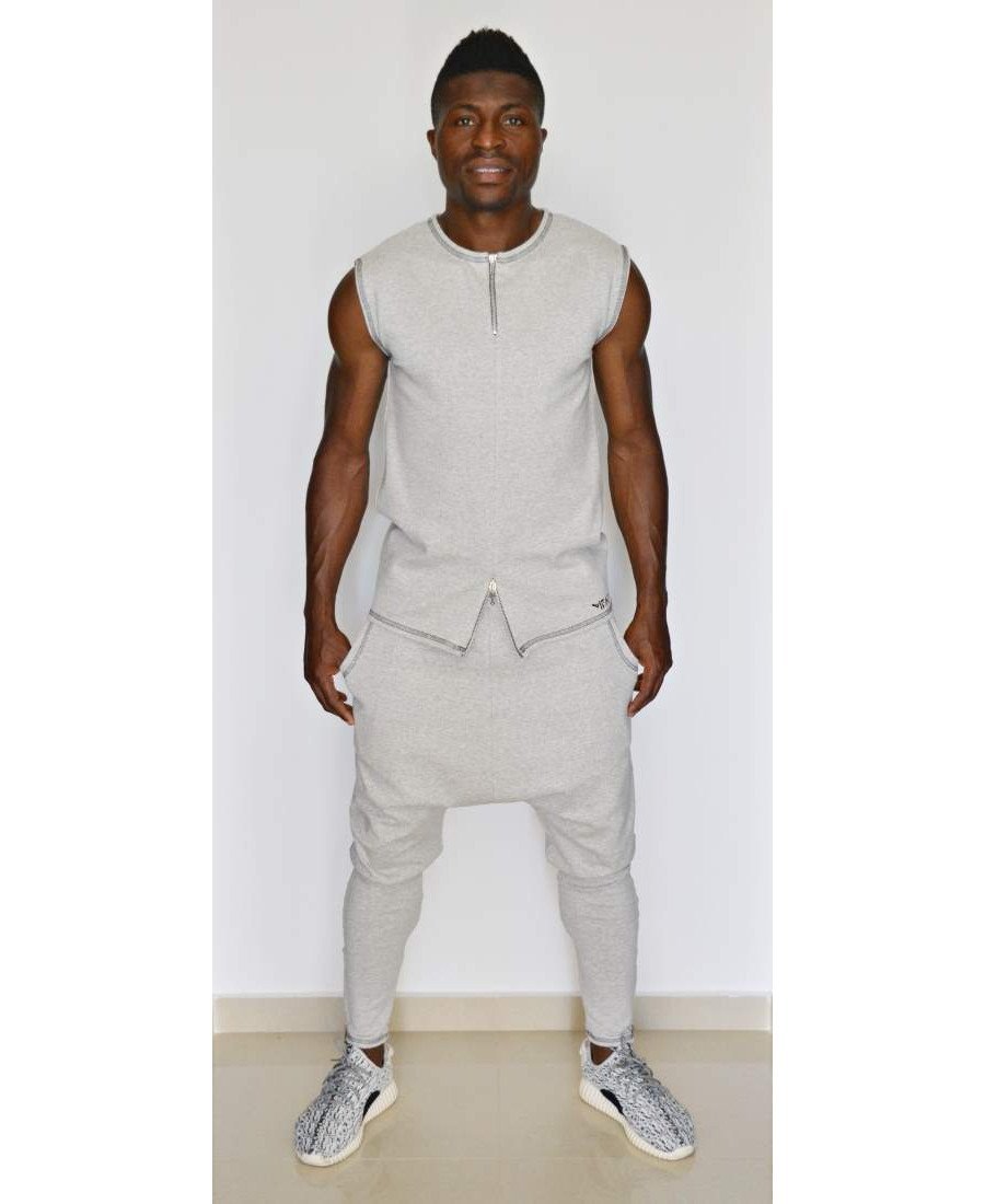Tracksuit grey with zips - Fatai Style