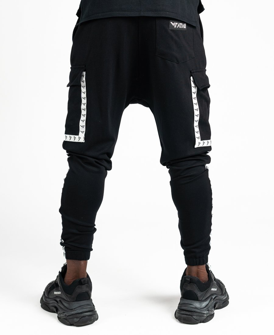 Black trousers with white logo - Fatai Style