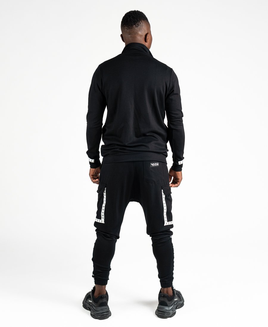 Black tracksuit with logo design - Fatai Style