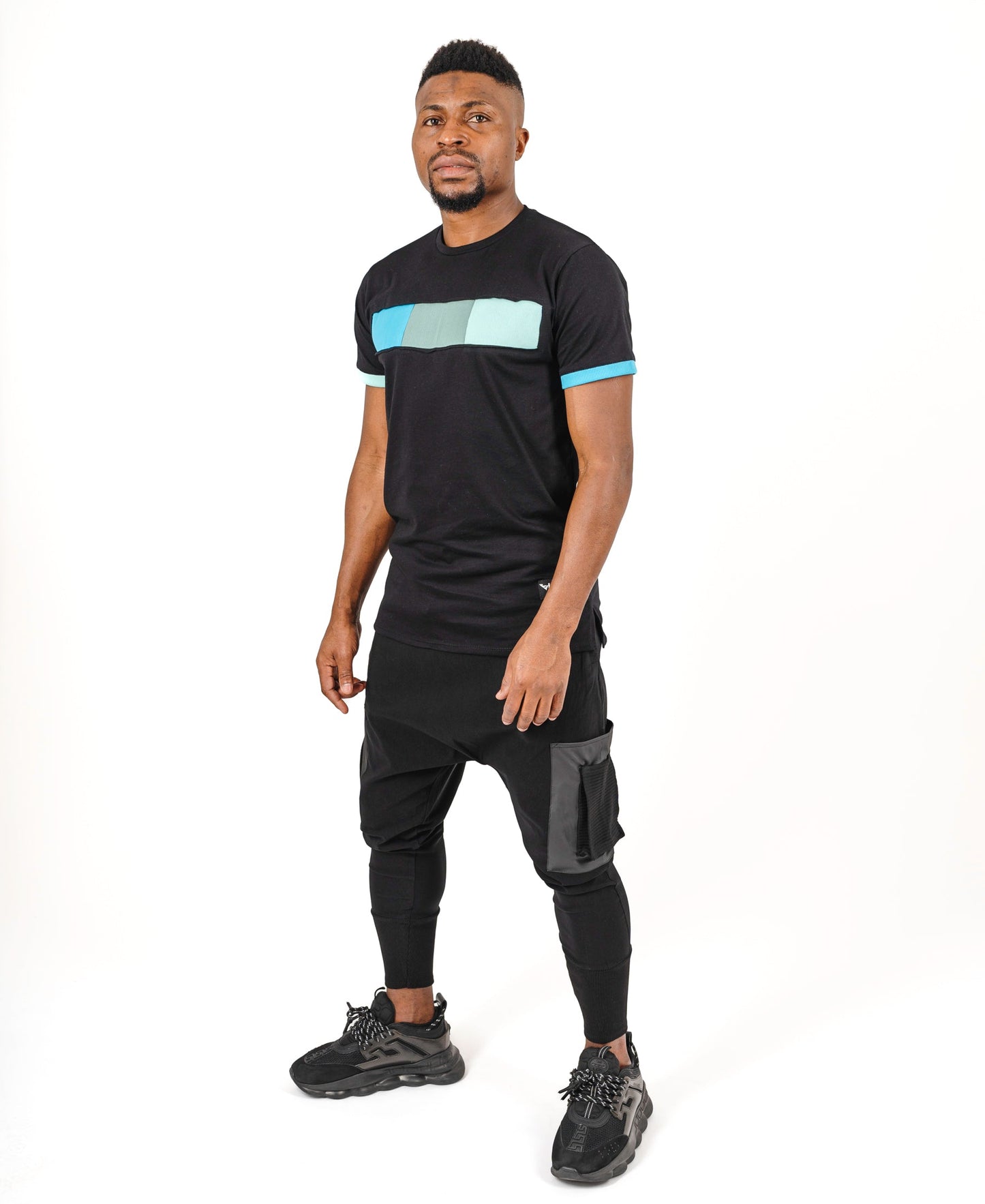 Black t-shirt with details