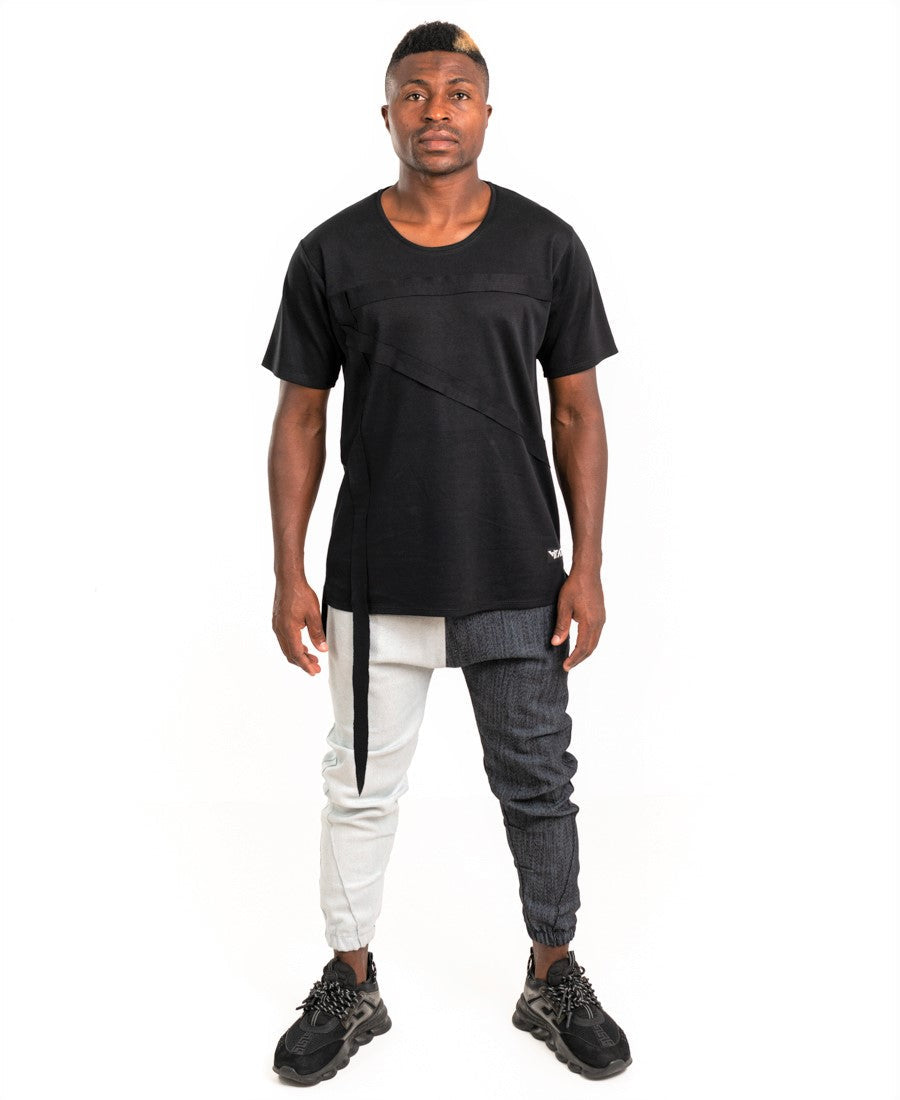 Black t-shirt with special design