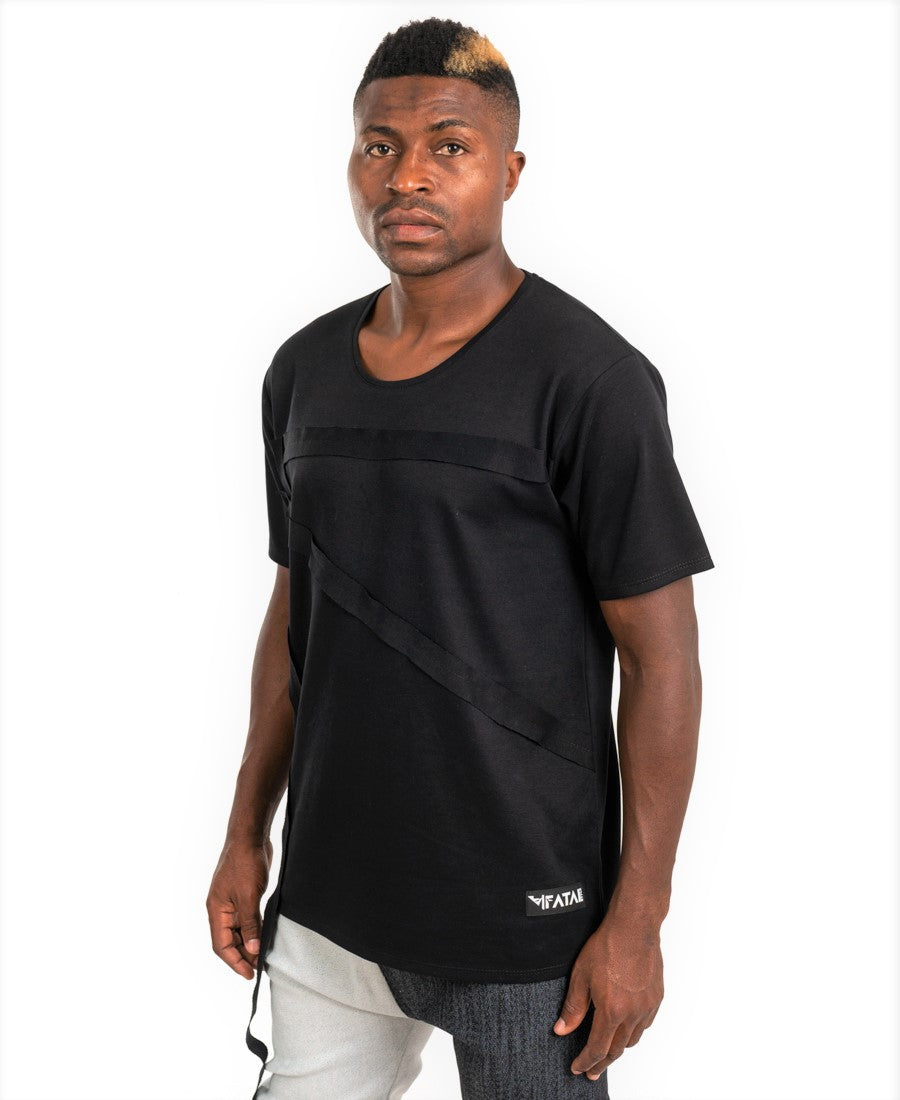 Black t-shirt with special design