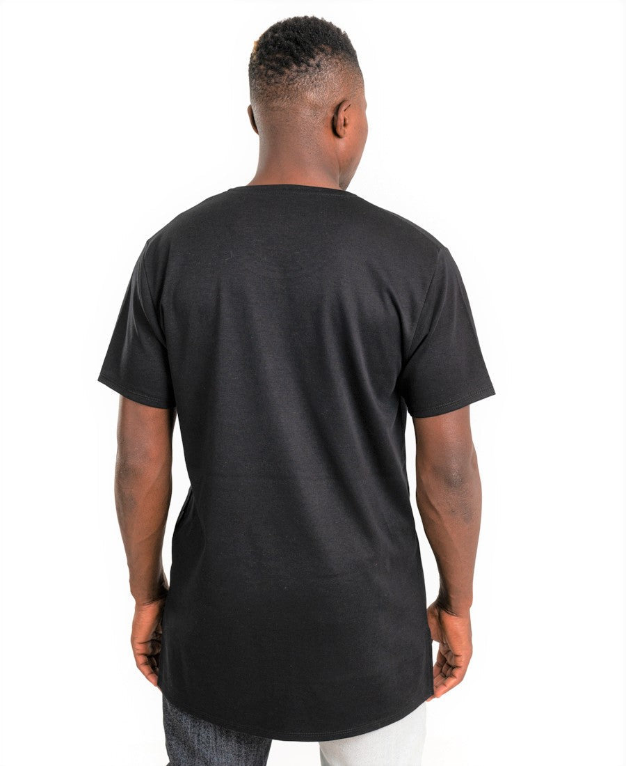 Black t-shirt with special design