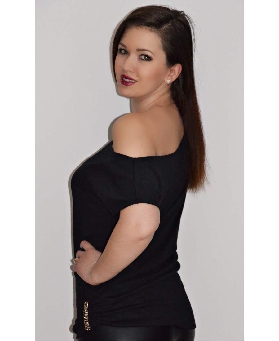 Top ''ElegantBlack'' - Fatai Style