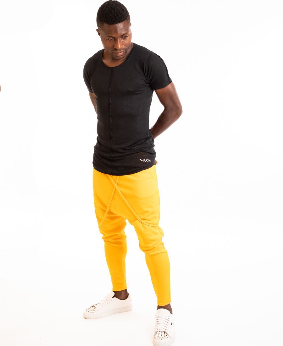 Yellow trousers with special design - Fatai Style