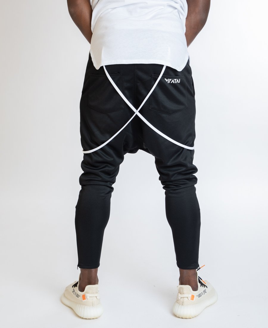 Black trousers with white design - Fatai Style