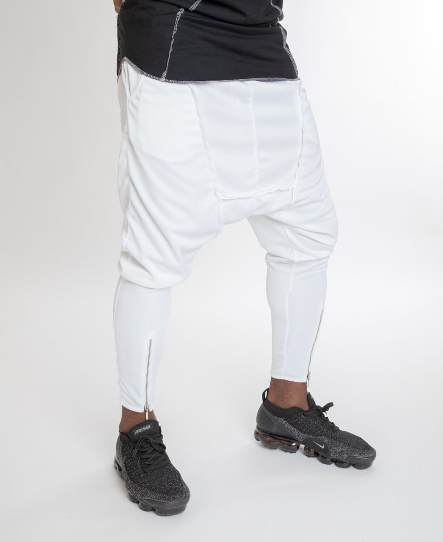 White trousers with front design - Fatai Style