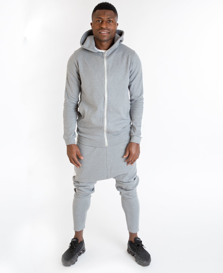 Grey tracksuit with white lines - Fatai Style