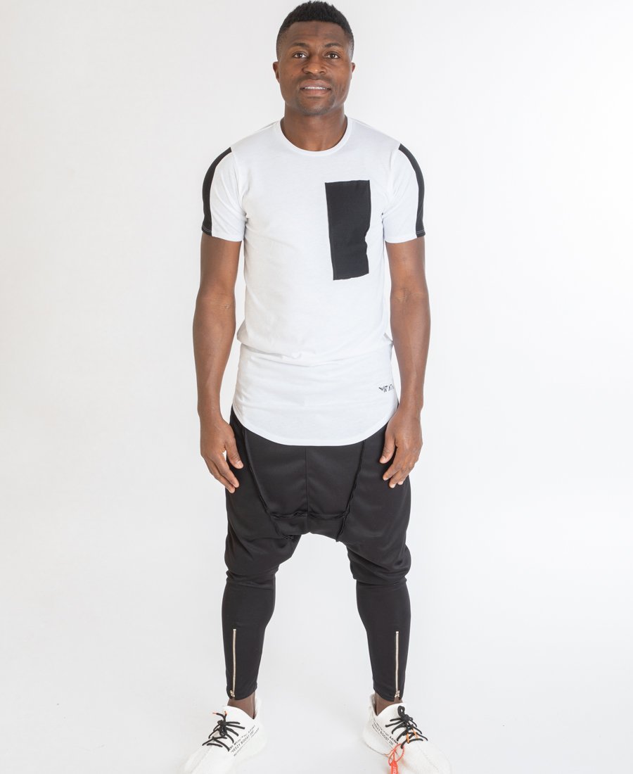 White t-shirt with black design - Fatai Style