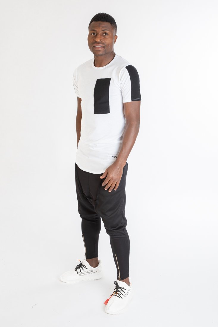 White t-shirt with black design - Fatai Style