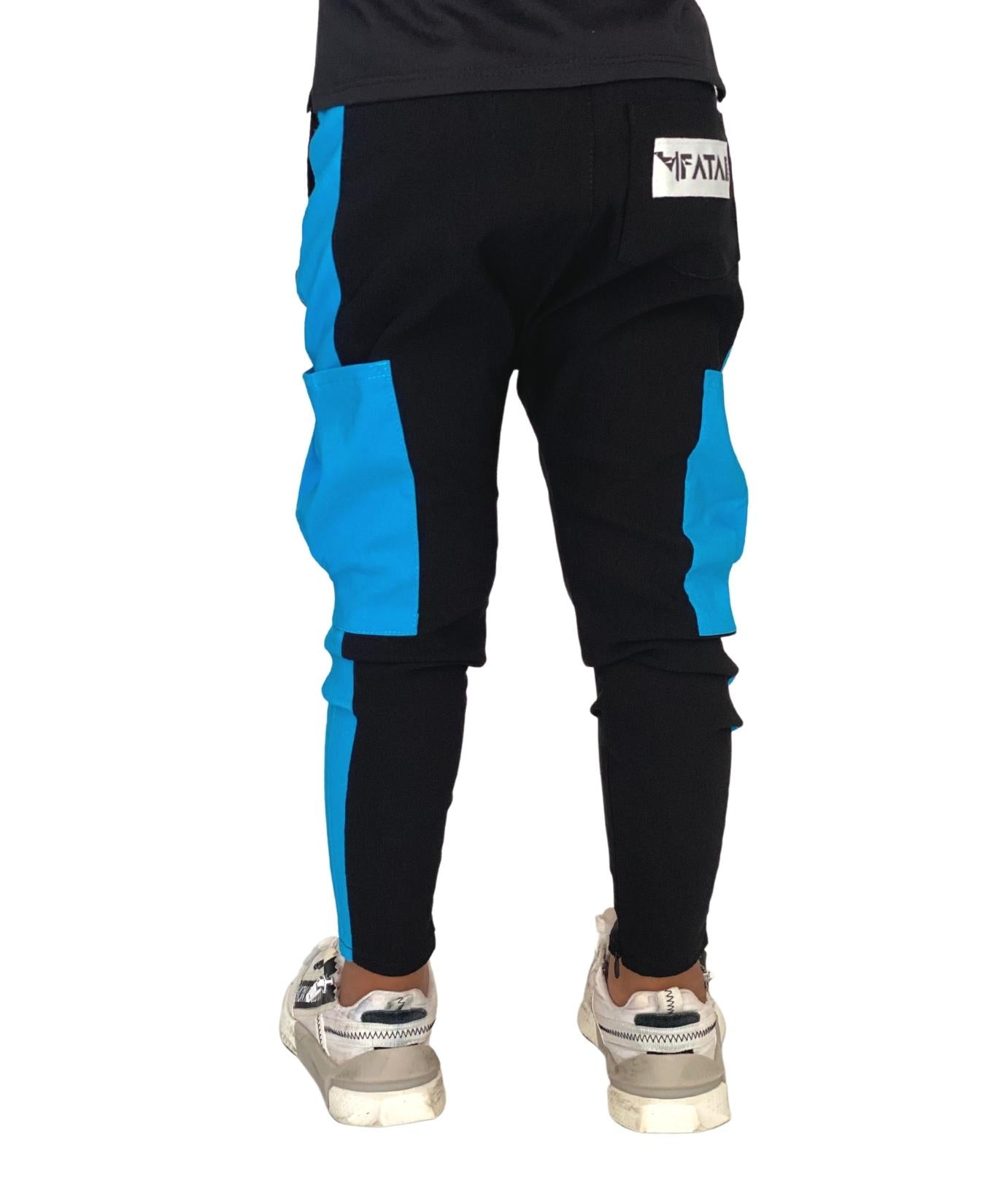 Pantaloni unisex negru/bleu