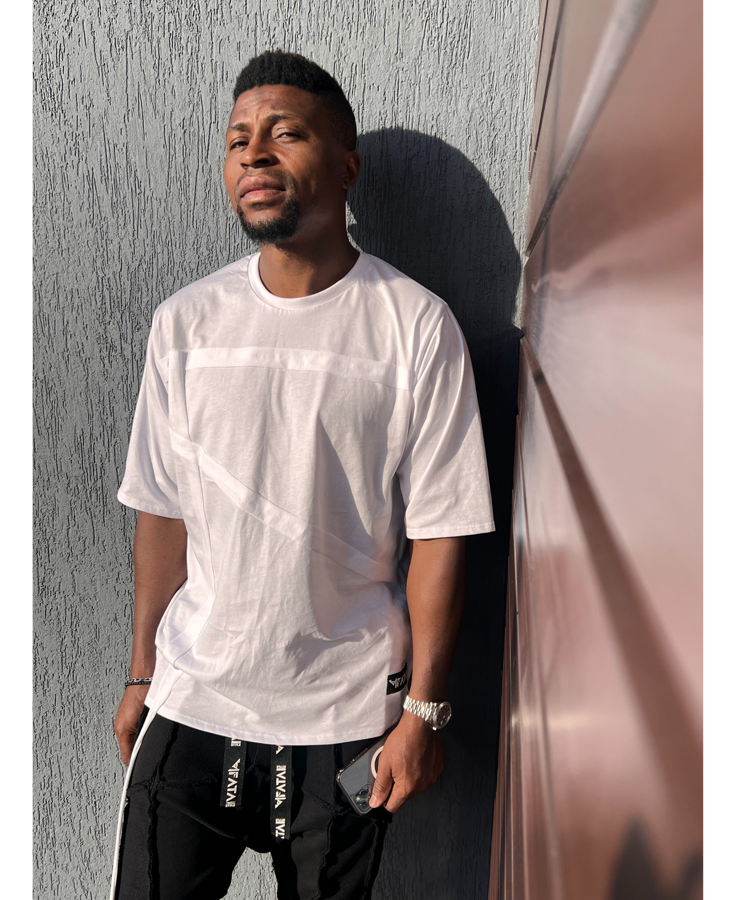 White t-shirt with special design