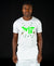 White t-shirt with green logo - painted - Fatai Style