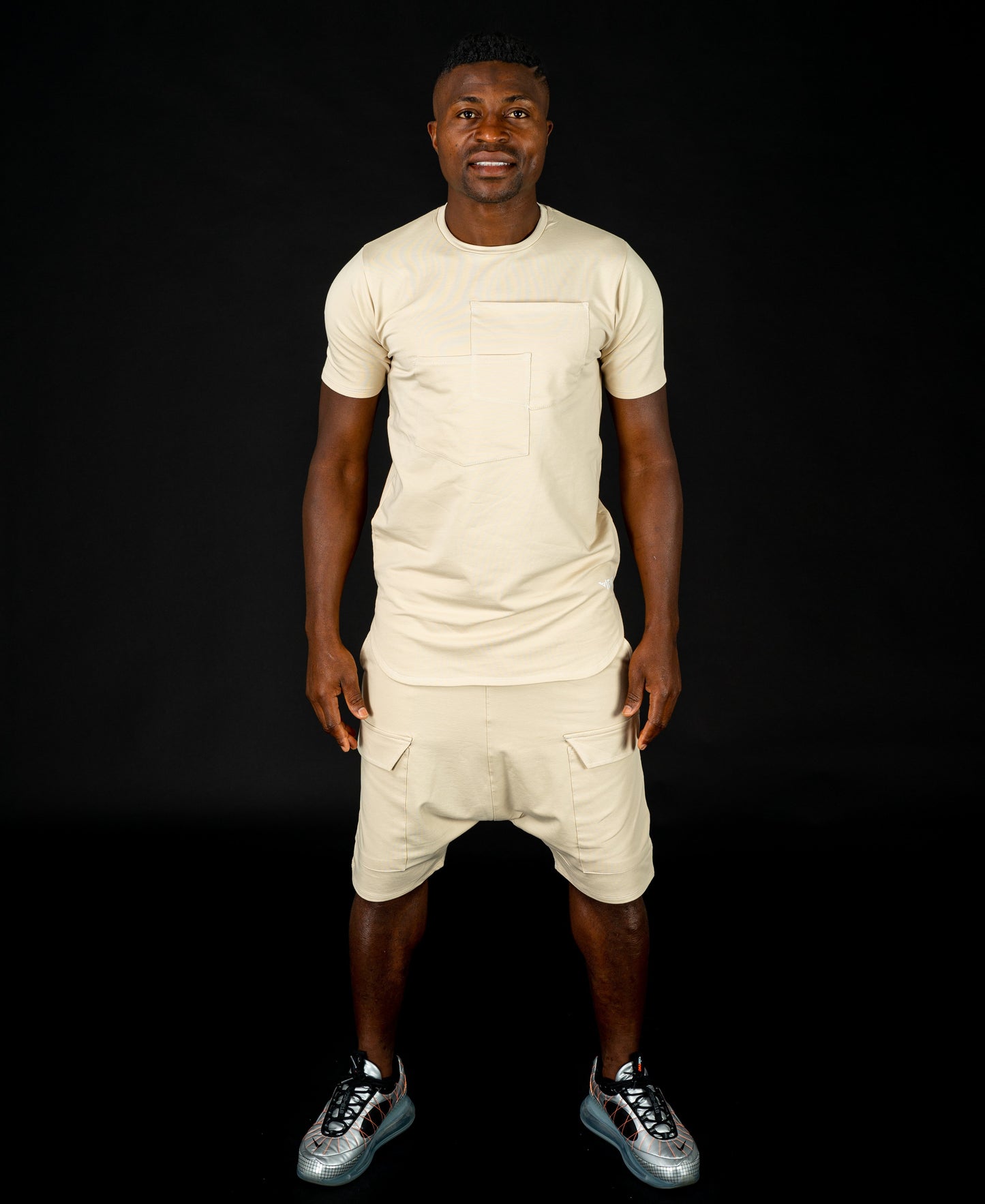 Beige tracksuit (t-shirt+short trousers) - Fatai Style