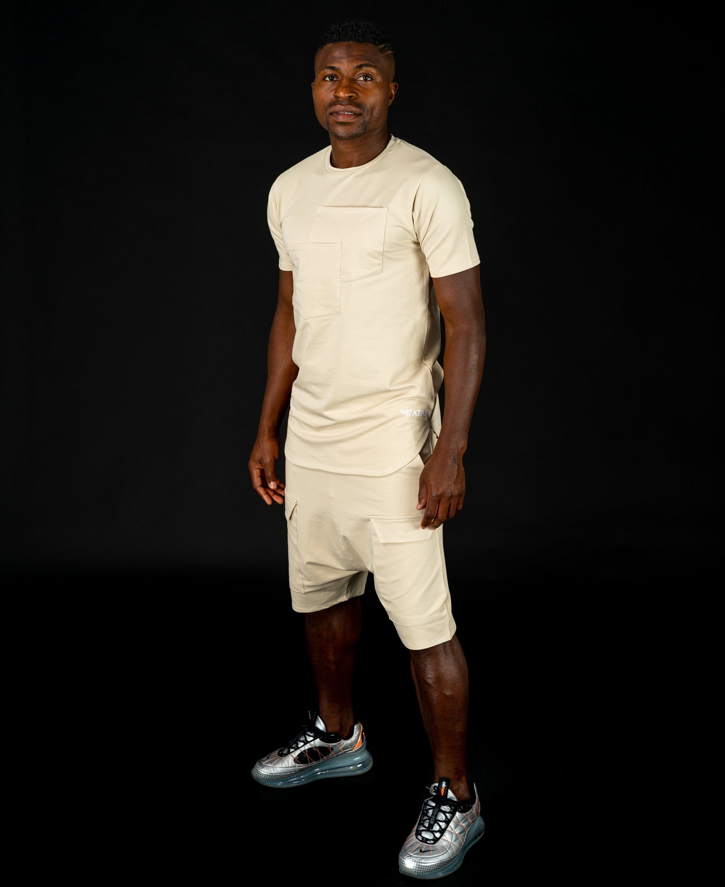 Beige tracksuit (t-shirt+short trousers) - Fatai Style