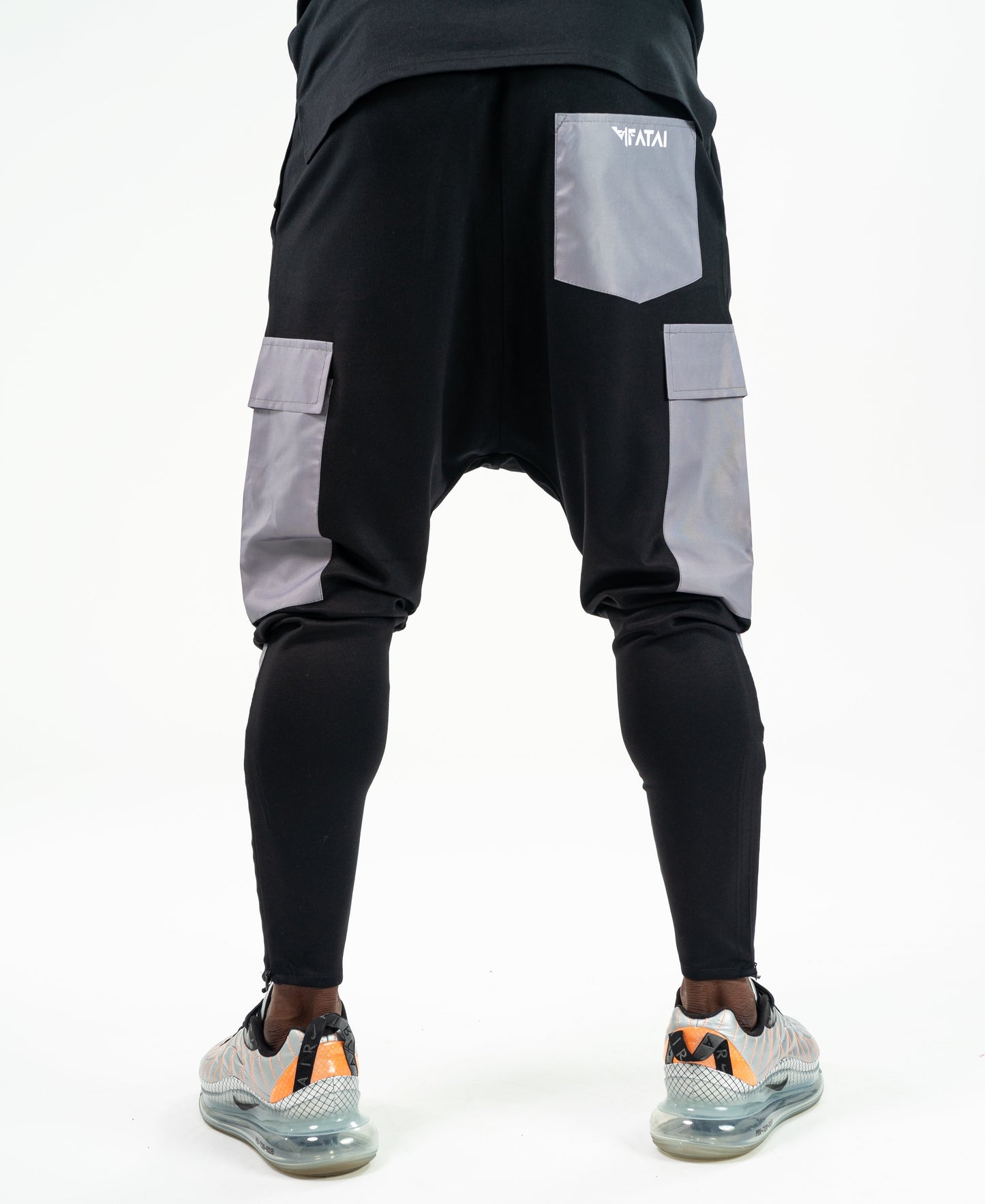 Black trousers with grey pockets - Fatai Style
