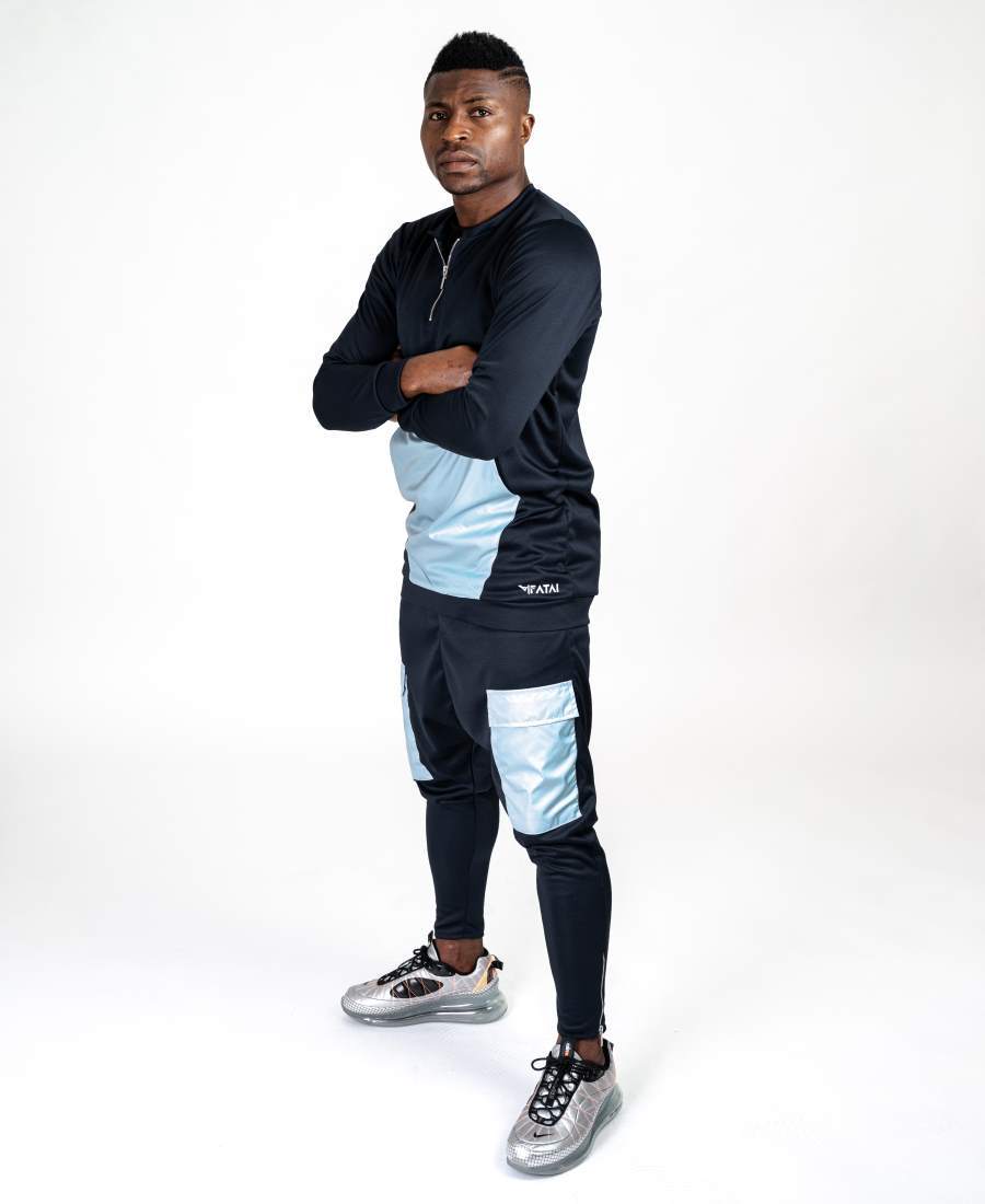 Bleumarin tracksuit with blue design - Fatai Style