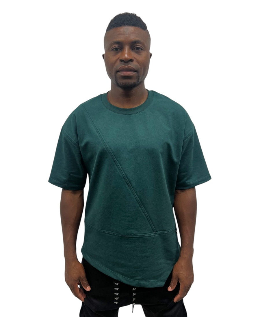 Tuborg Green T-Shirt with Seam Detail