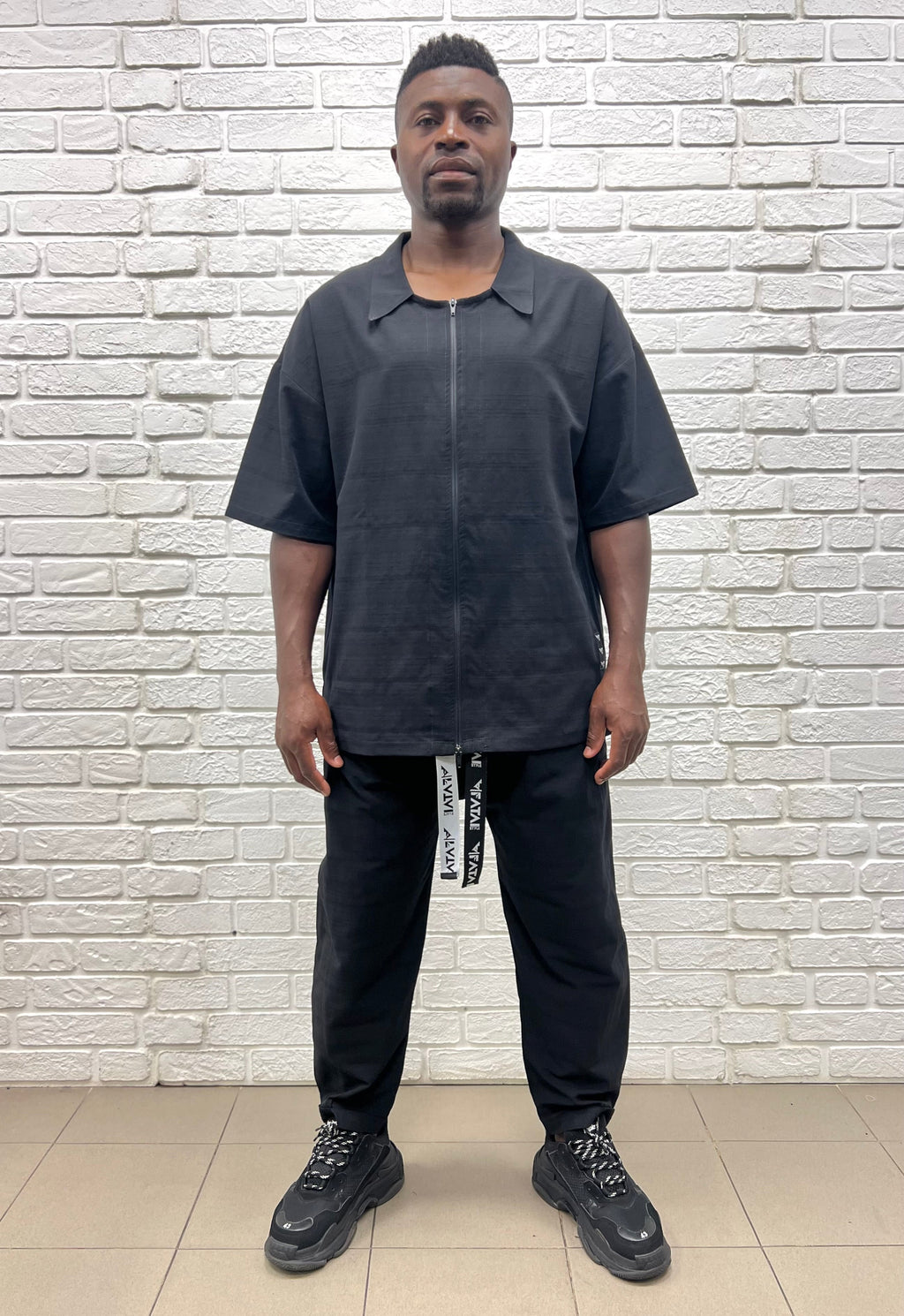 Black Casual Two-Piece Set