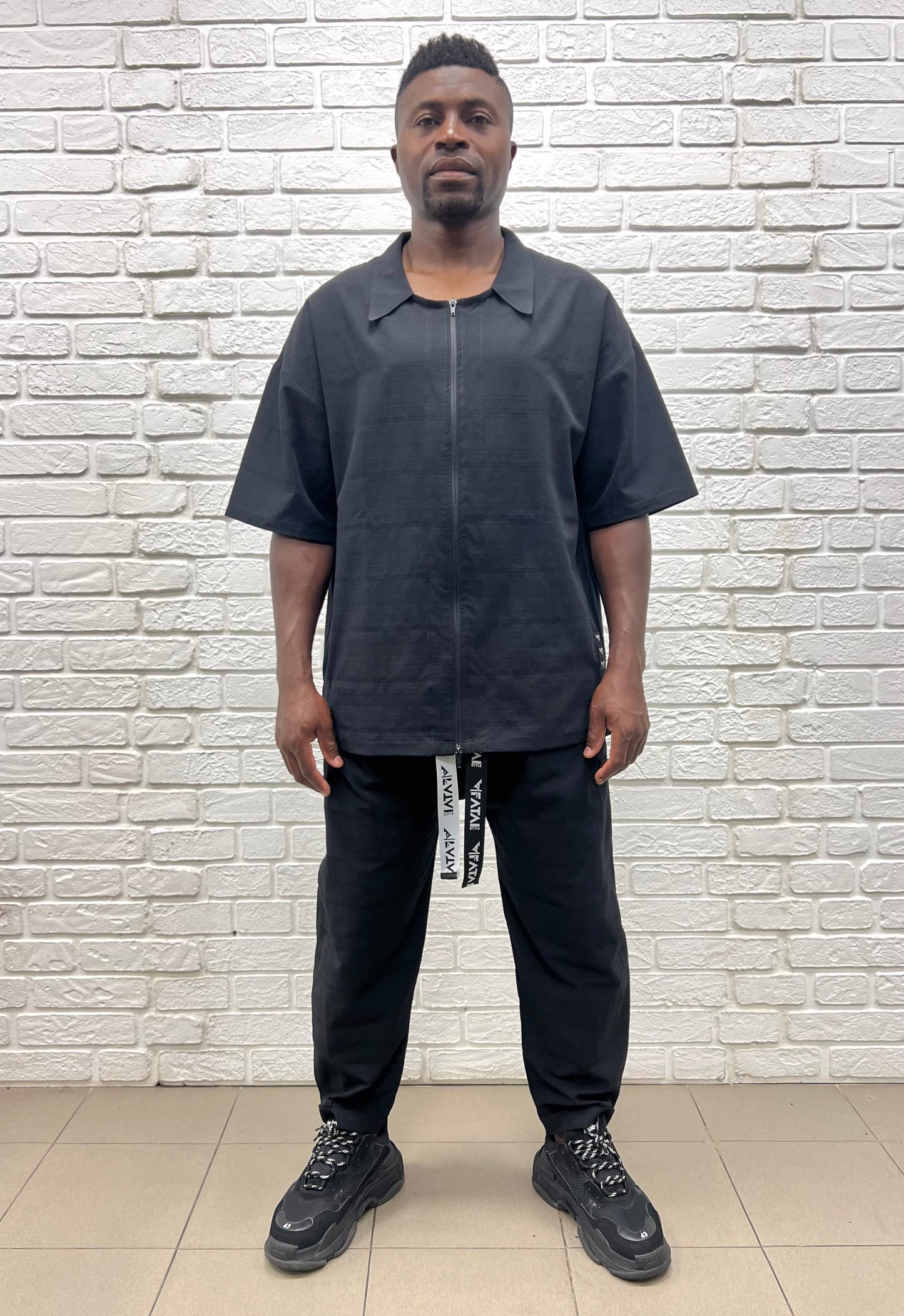 Black Casual Two-Piece Set