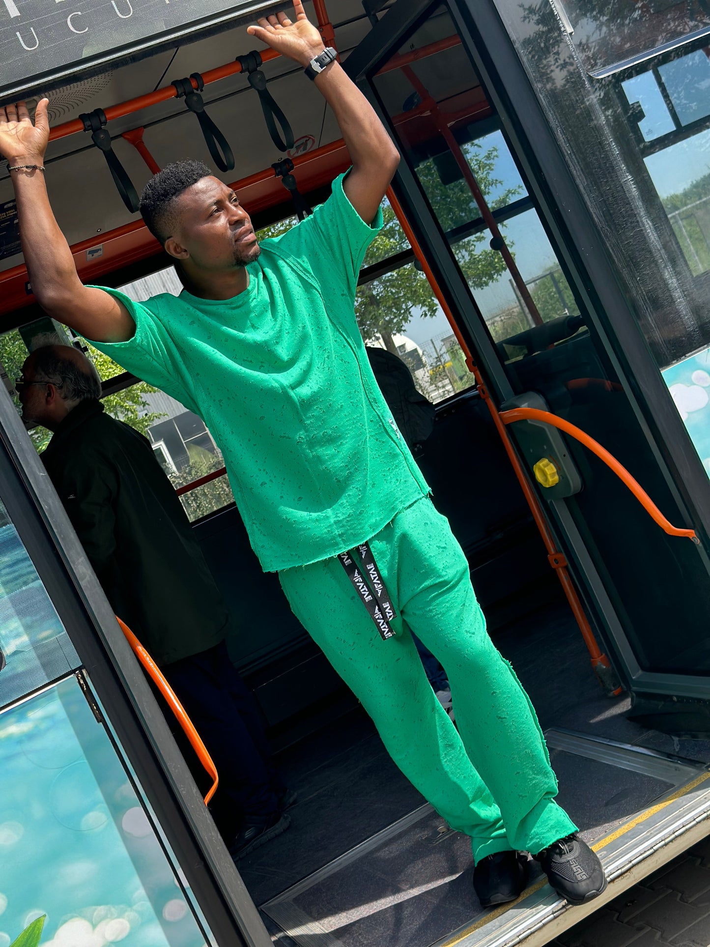 Green Two-Piece Set