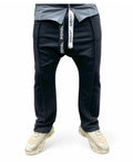 Black Trousers with Center Seam Detail