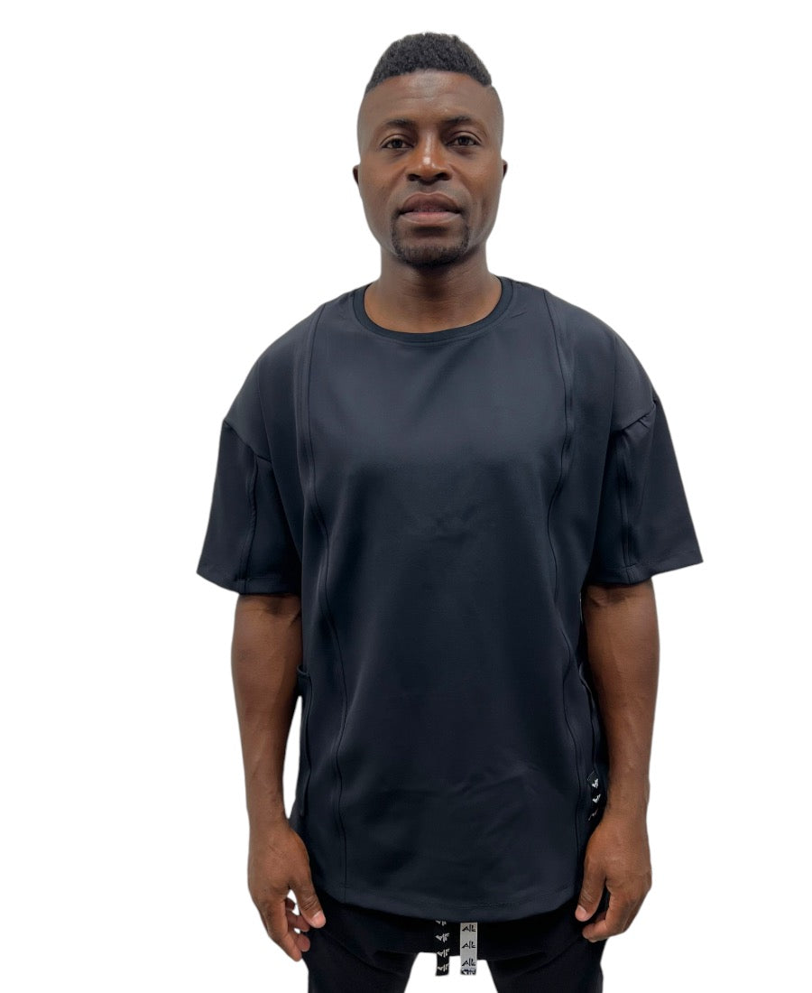 Black T-Shirt with Graphic Design