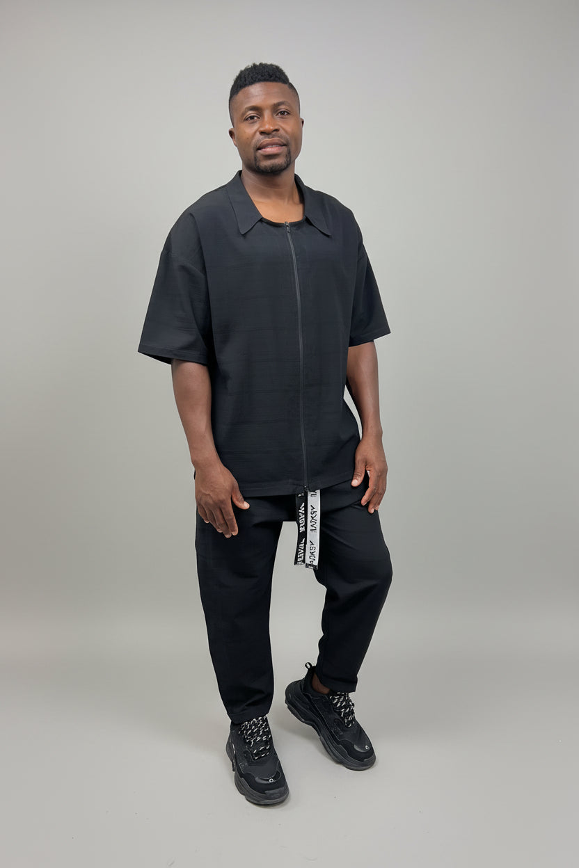 Black Casual Two-Piece Set