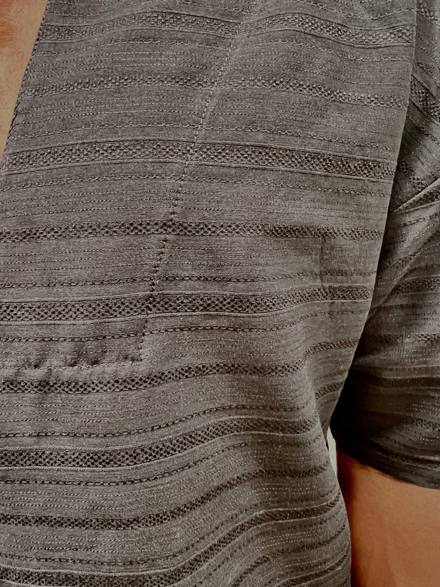 Black T-Shirt with Scoop Neckline