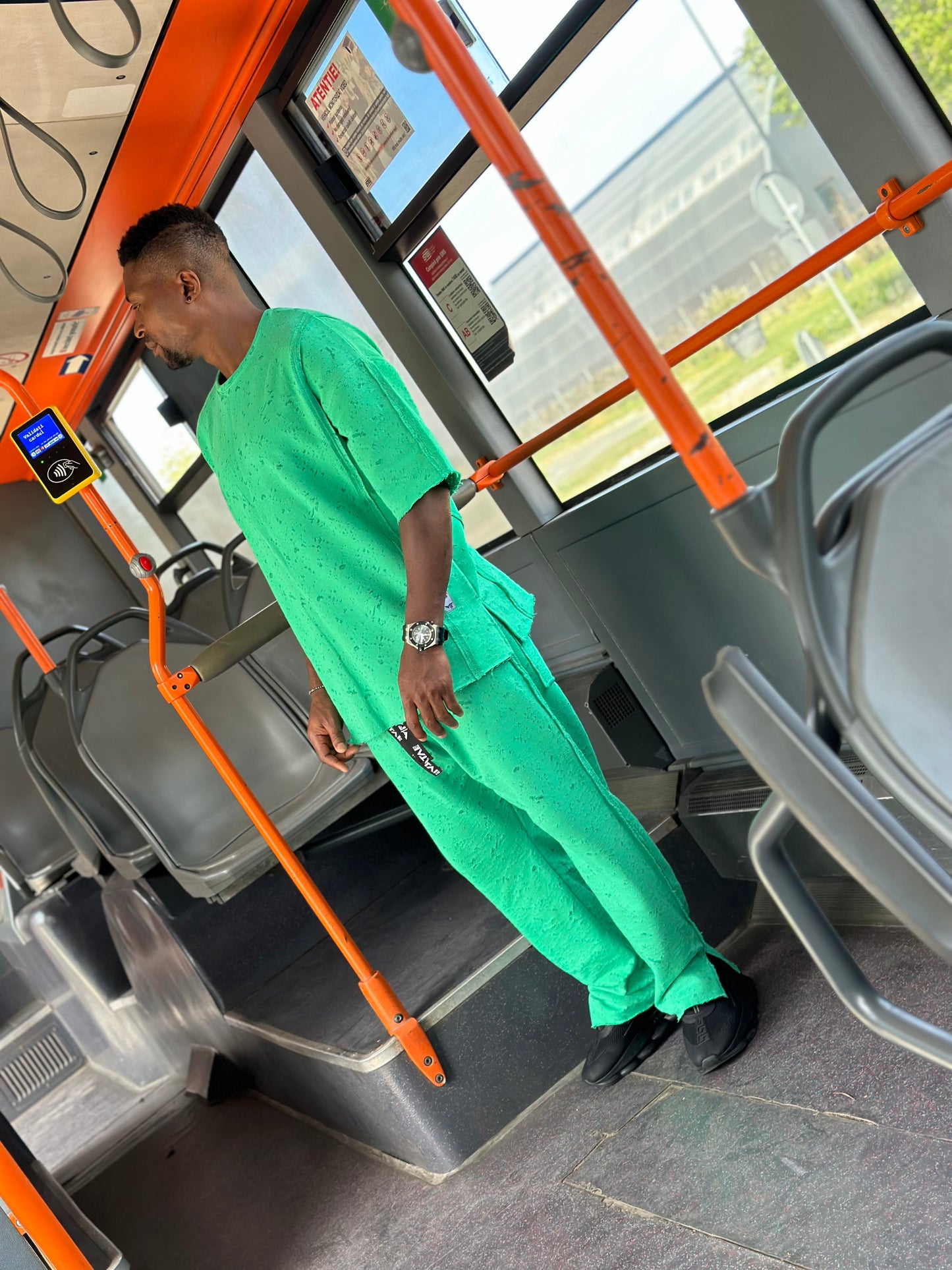 Green Two-Piece Set