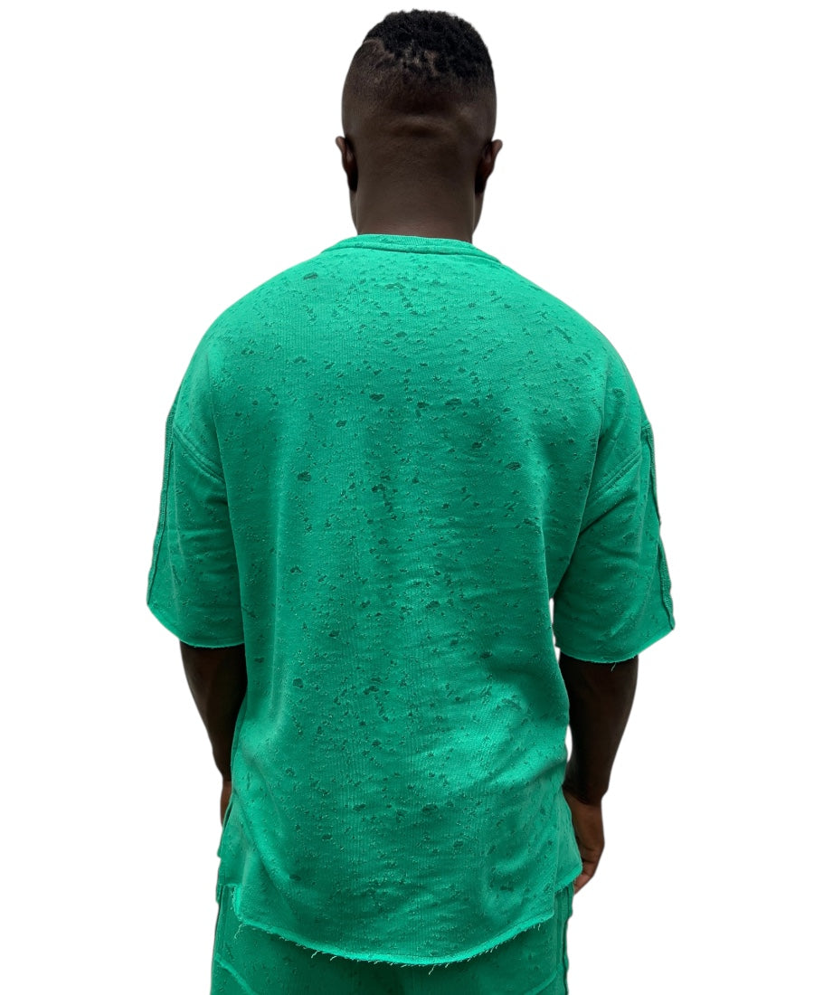 Green and White T-Shirt