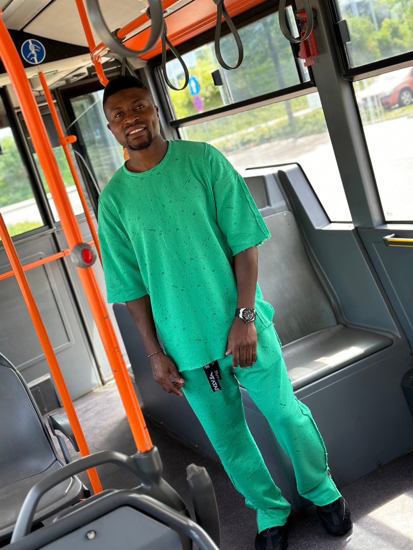 Green Two-Piece Set
