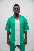 Green and White T-Shirt