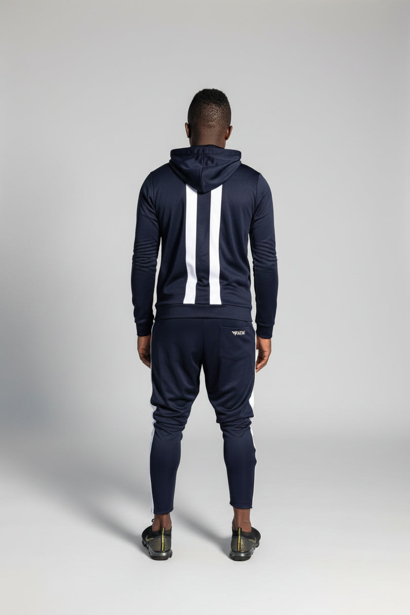 Dark blue tracksuit with white design - Fatai Style