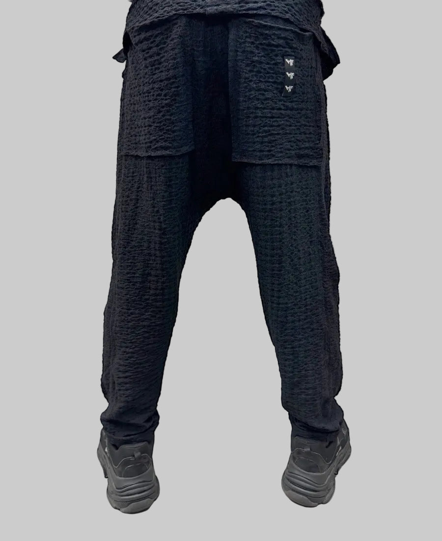 Black Trousers in Lightweight Flowing Fabric
