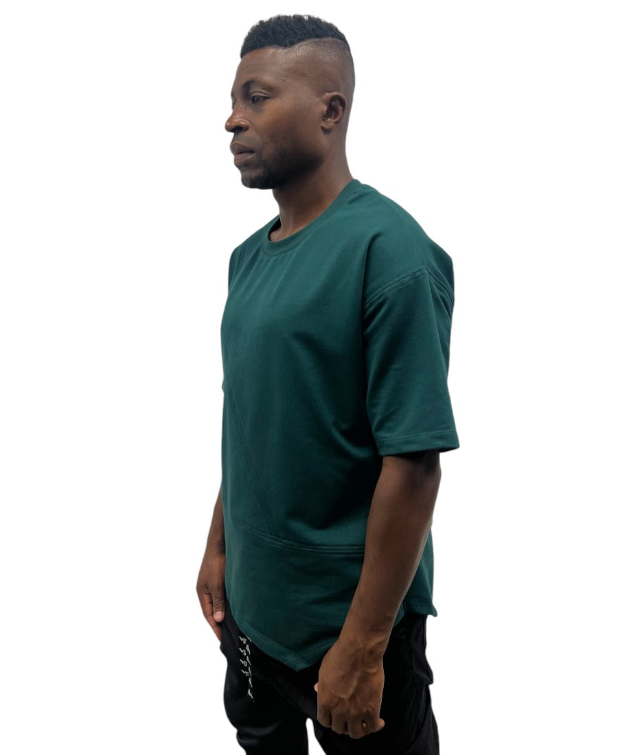 Tuborg Green T-Shirt with Seam Detail