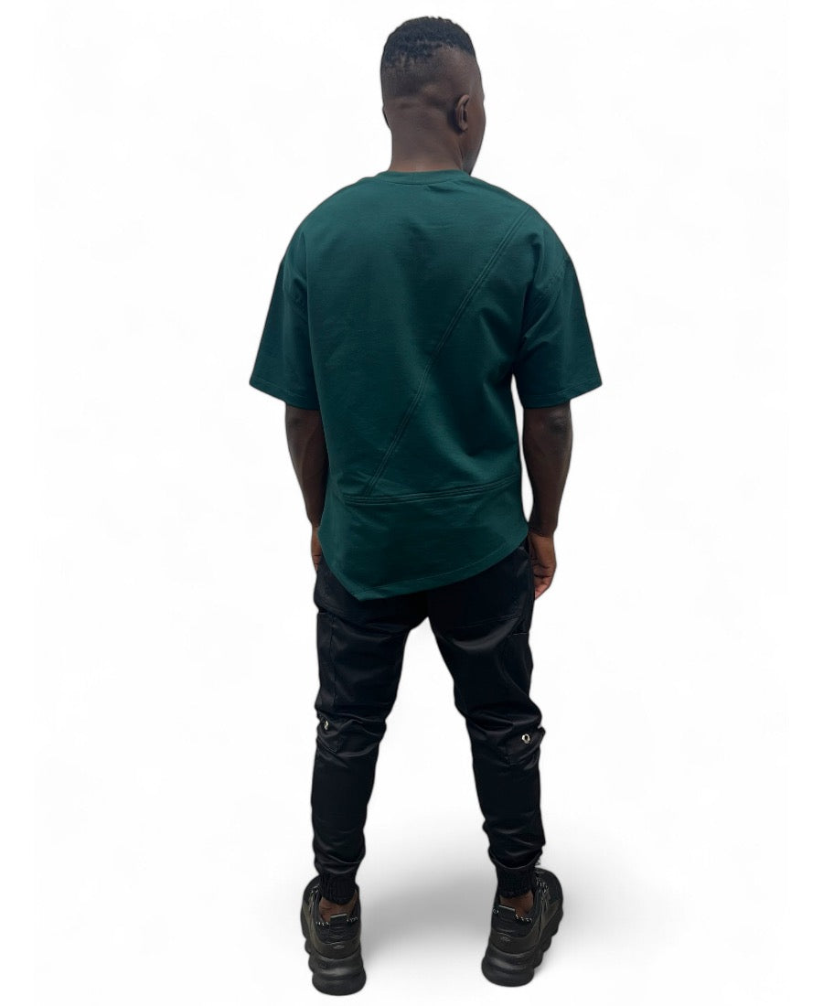 Tuborg Green T-Shirt with Seam Detail
